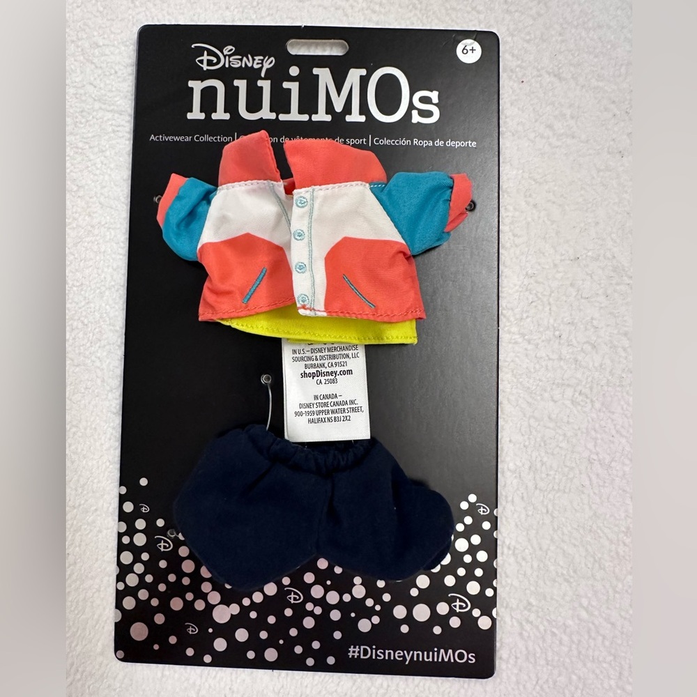 NWT Disney muiMO’s Wardrobe Essentials Vest Shirt Shorts Fits 6 Inch Plush